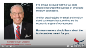 senator grassley video screenshot